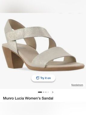 Murro Lucia Women's Dress Sandal in Champagne Glitter